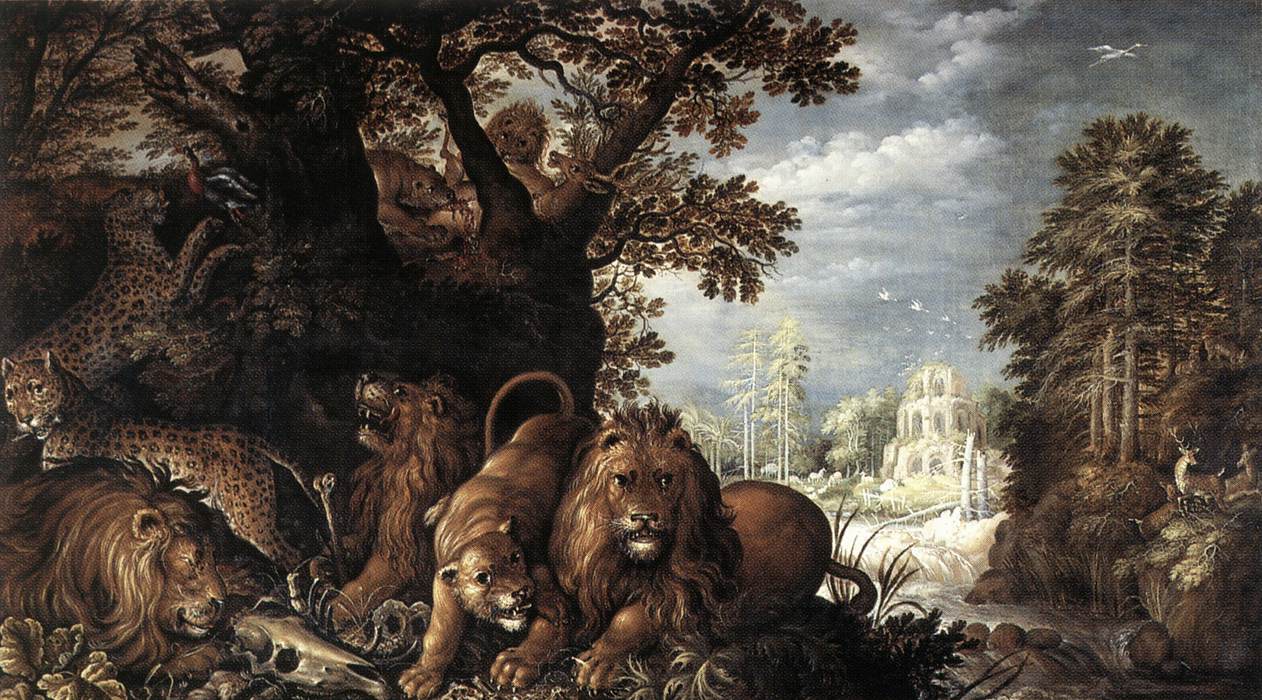 Landscape with Wild Animals